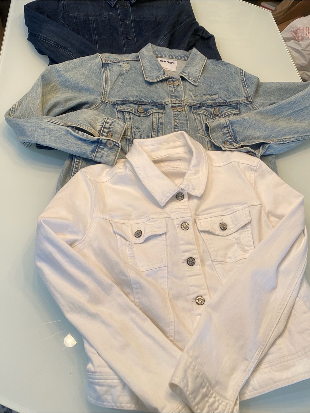 Denim Jacket 3-Piece Bundle (Chico’s, Old Navy & Celebrity Pink)